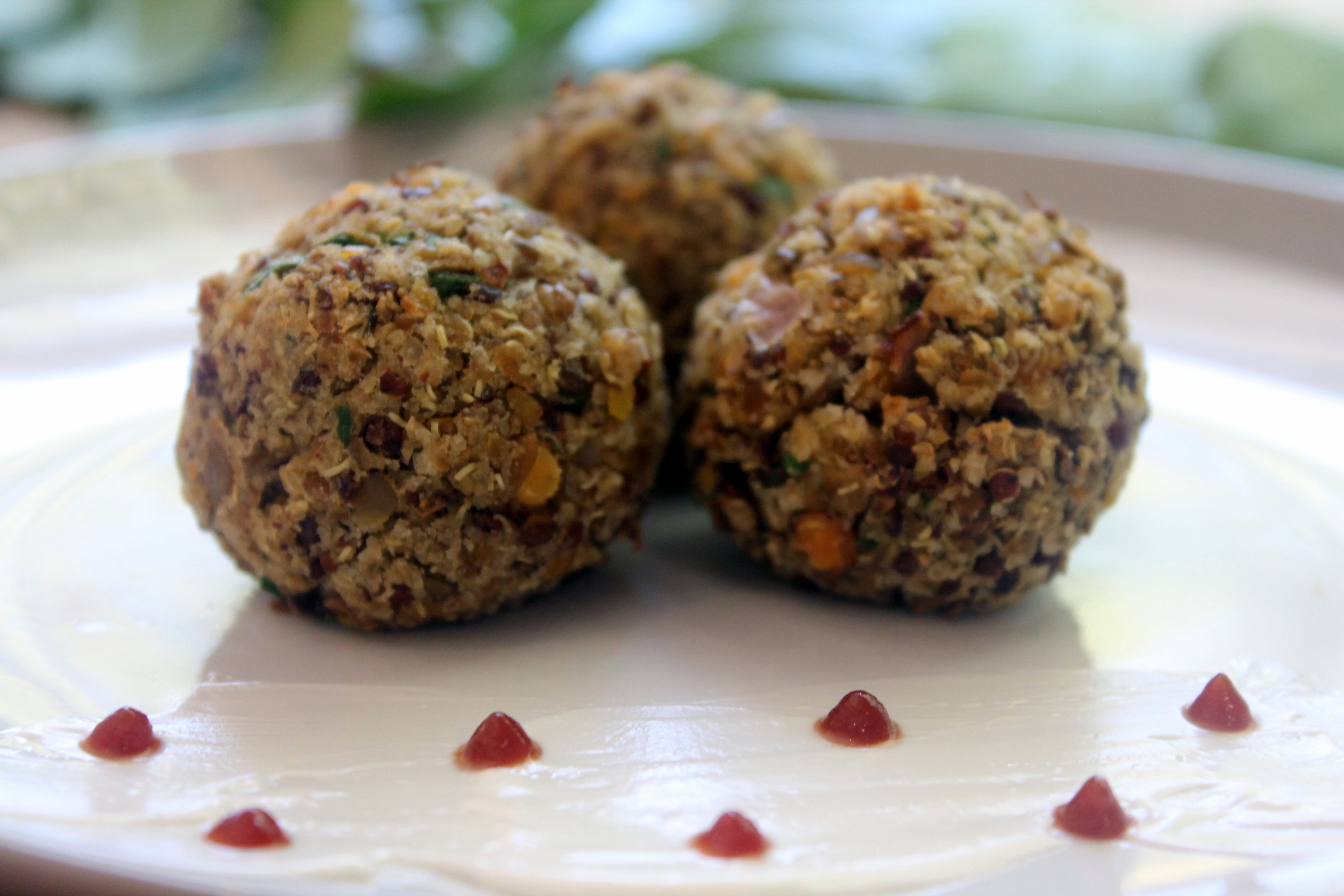 Polpette di lenticchie e quinoa